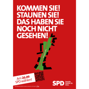 Plakat für den Infostand